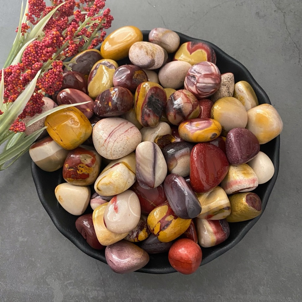 Tumbled Rare Mookaite Jasper Stones